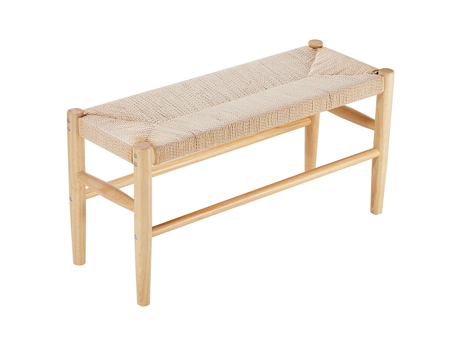 Bank van Rotan SucceBuy van 80cm voor Verschillende Kamers, voor Woonkamer, Slaapkamer, Ingang, Keuken, Voegt een Bohème-Charme Toe