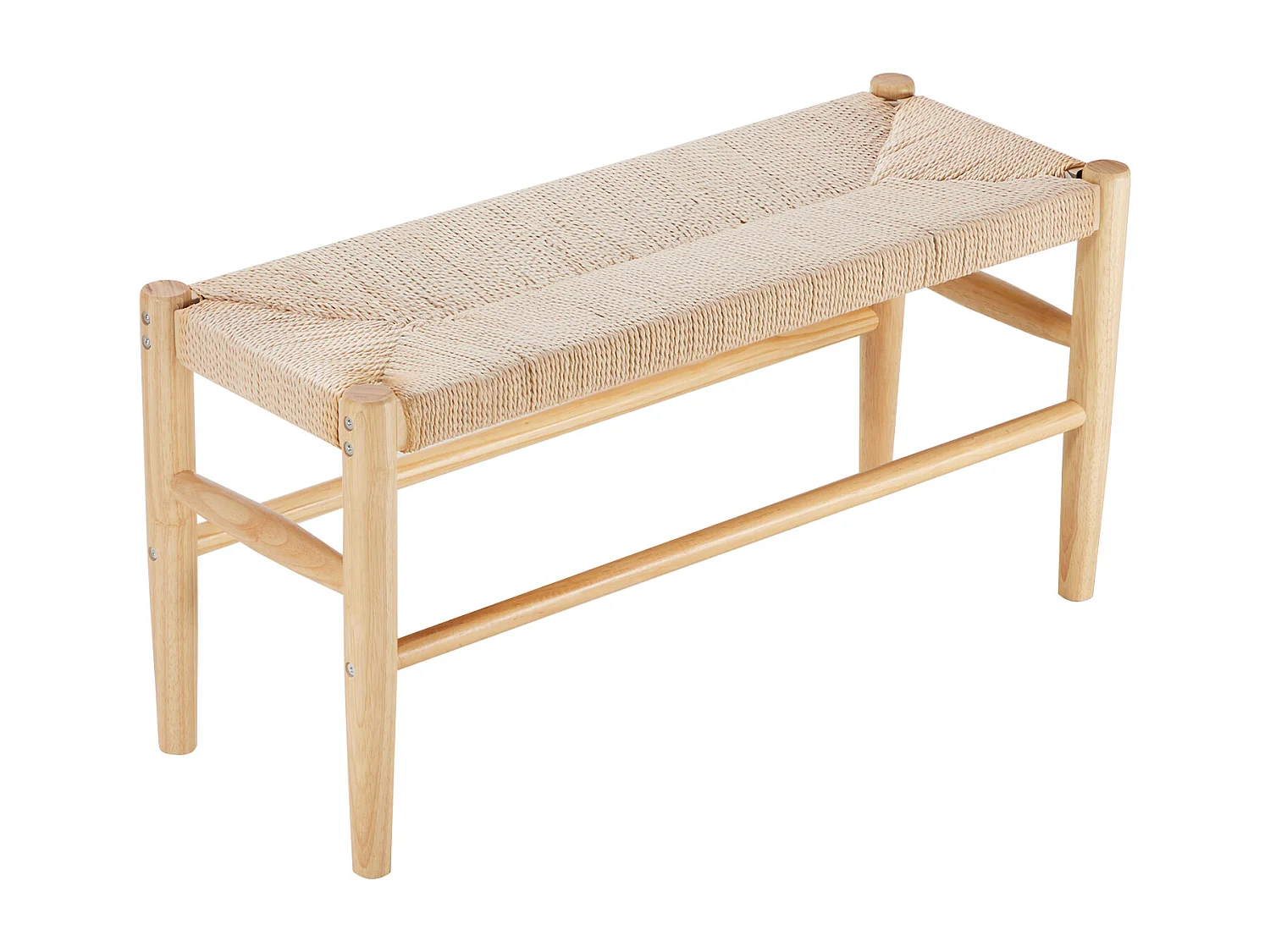 Bank van Rotan SucceBuy van 80cm voor Verschillende Kamers, voor Woonkamer, Slaapkamer, Ingang, Keuken, Voegt een Bohème-Charme Toe