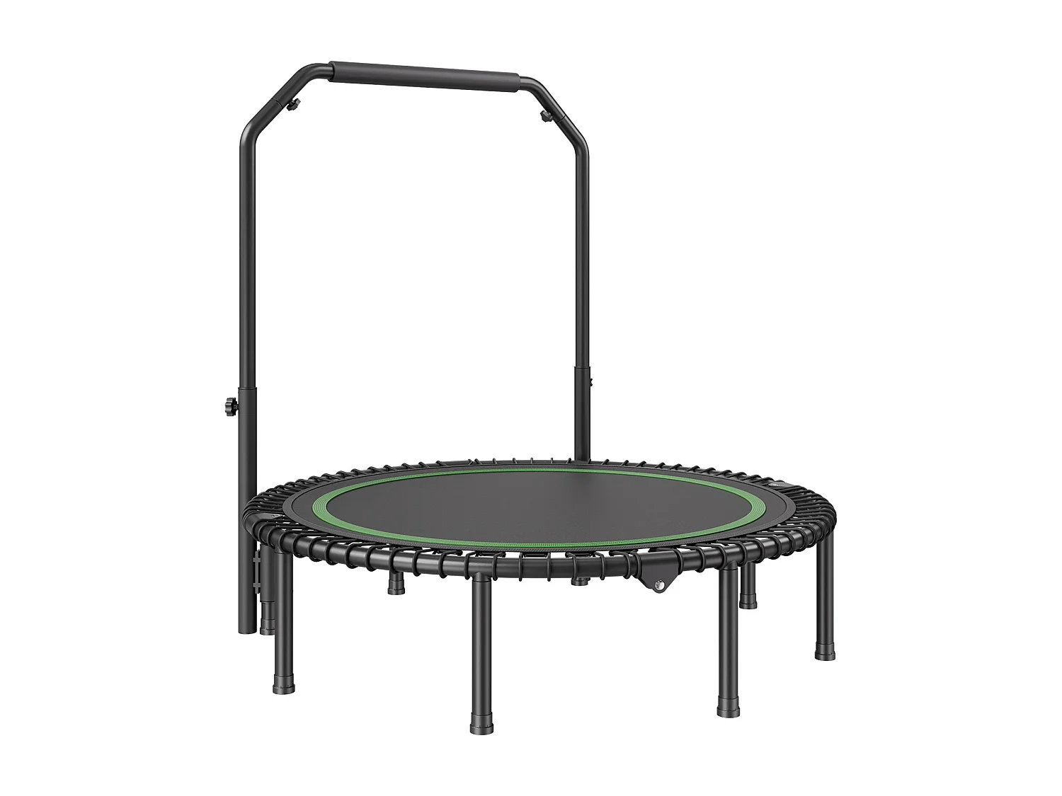 Trampoline de Fitness SucceBuy, 1290 mm, Charge de 205 kg, avec Poignée en Mousse RÉglable à 4 Niveaux