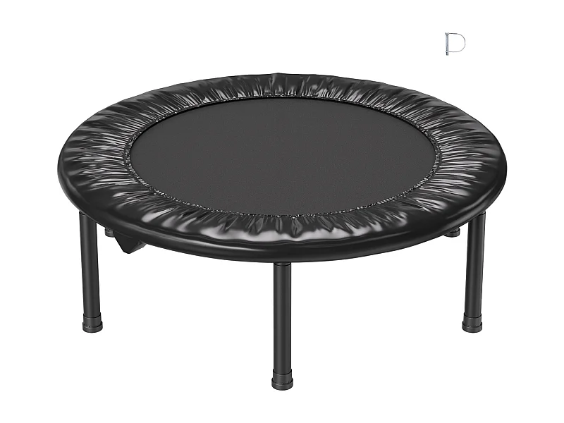 Fitness-Trampoline SucceBuy, Mini-Trampoline Vouwen, 934 mm, Lading van 100 kg, voor Oefening, Training, Fitness voor Volwassenen