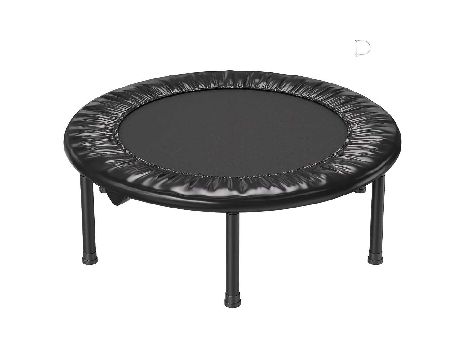 Trampoline de Fitness SucceBuy, Mini Trampoline Pliable, 934 mm, Charge de 100 kg, pour Exercice, Entraînement, Fitness pour Adultes