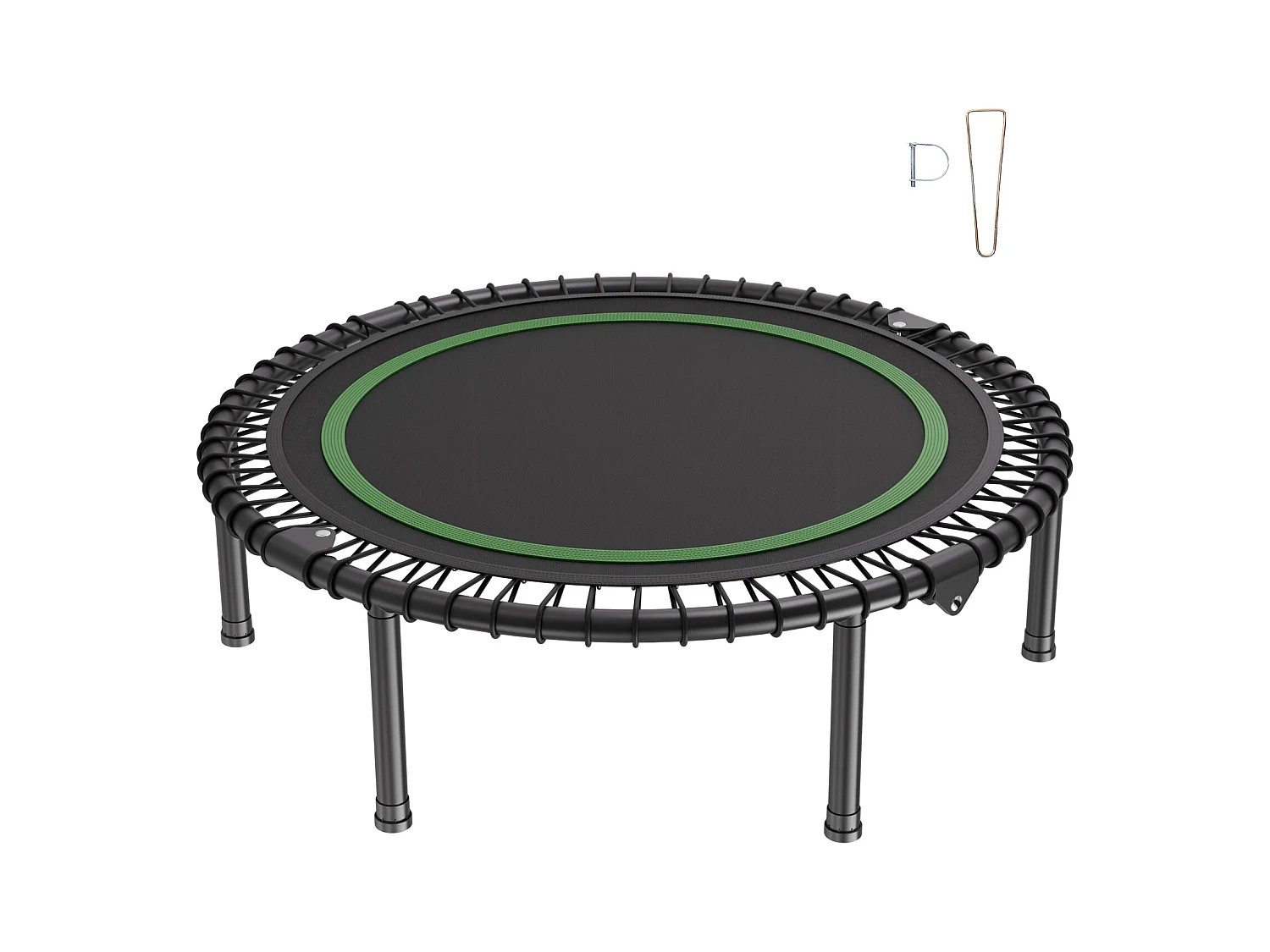 Trampoline de Fitness SucceBuy, Petit Trampoline d'Entraînement en Intérieur, 1027 mm, Charge de 150 kg