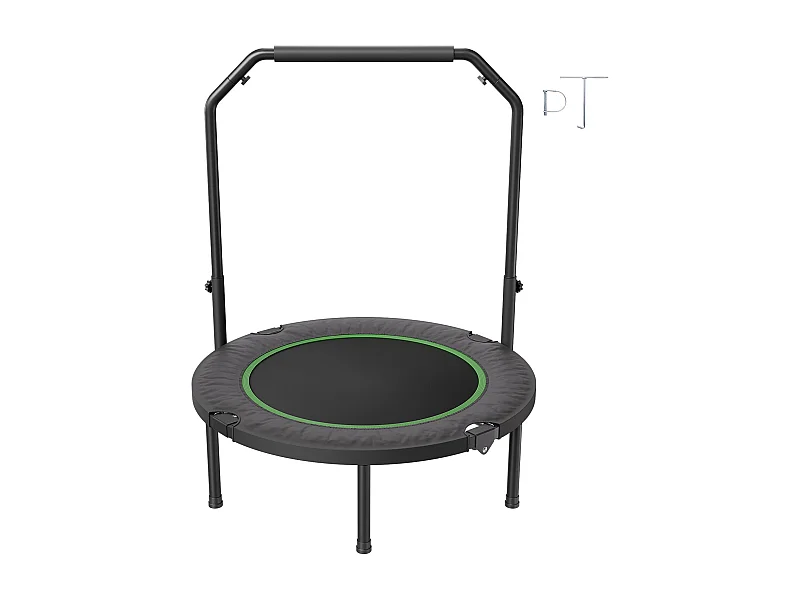 Trampoline de Fitness SucceBuy, 1027 mm, Charge de 150 kg, Poignée en Mousse RÉglable à 4 Niveaux