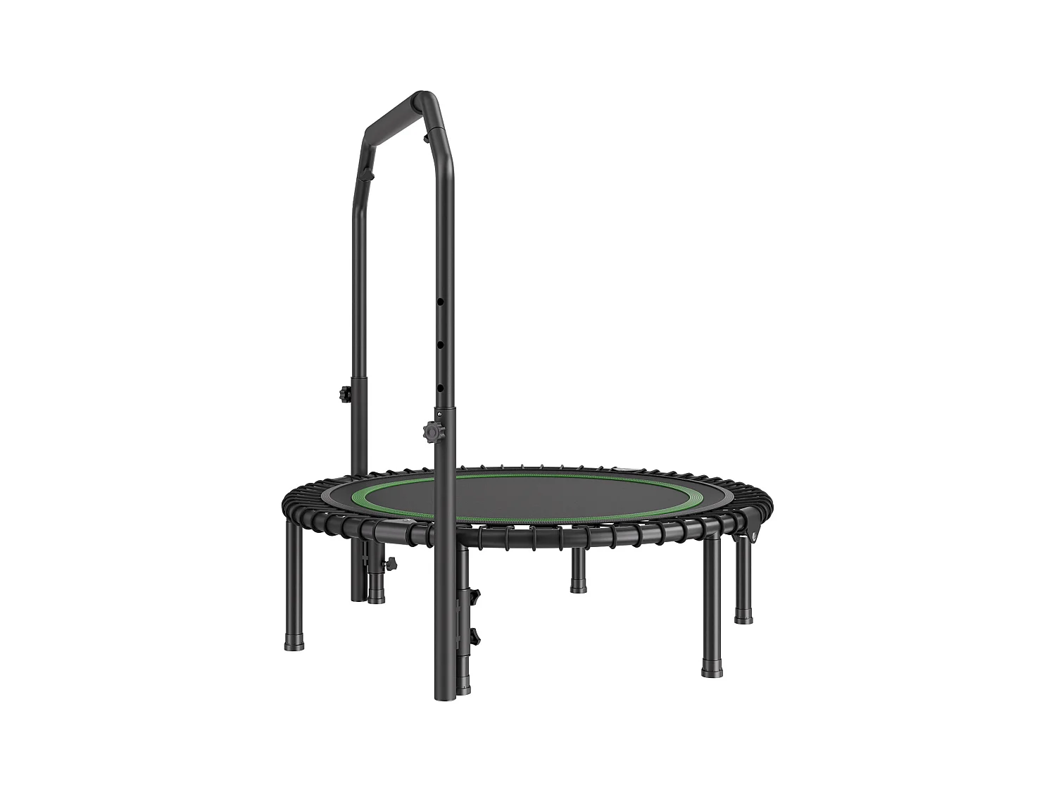 Trampoline de Fitness SucceBuy, Mini Trampoline Pliable avec Poignée, 1027 mm, Charge de 150 kg