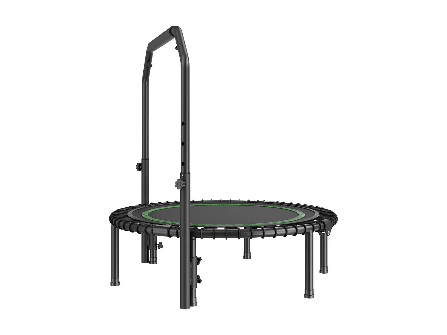 Trampoline de Fitness SucceBuy, Mini Trampoline Pliable avec Poignée, 1027 mm, Charge de 150 kg