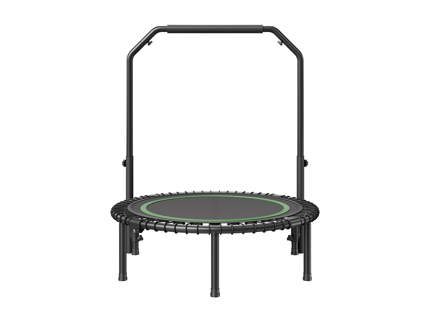 Trampoline de Fitness SucceBuy, Mini Trampoline Pliable avec Poignée, 1027 mm, Charge de 150 kg