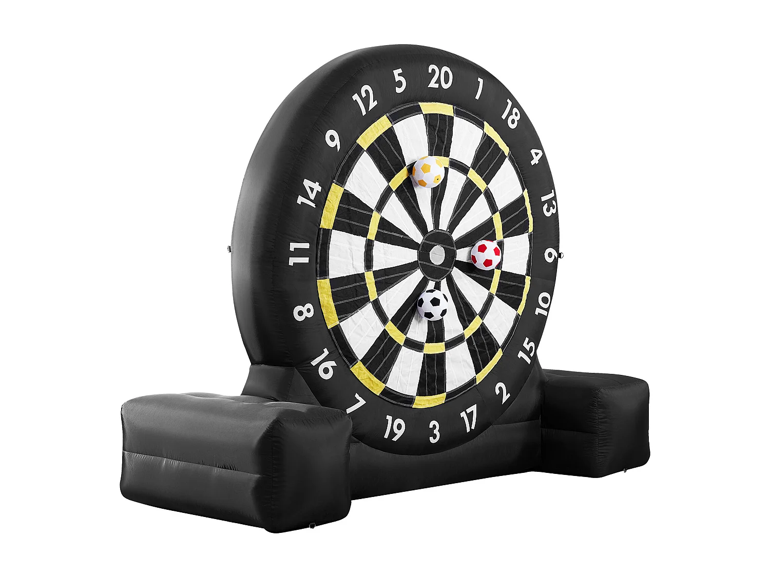 Cible de Football Gonflable SucceBuy, 2500 mm, 9 Ballons et Pompe à Air