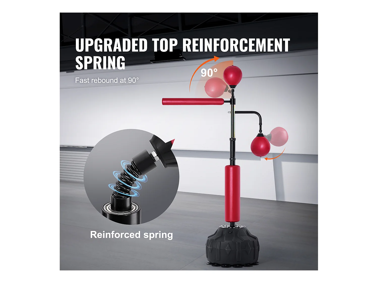 Sac de Frappe SucceBuy, Sac de Frappe Réflexe avec Support pour Adolescents et Adultes