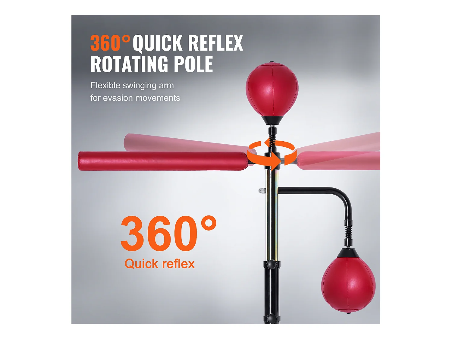 Sac de Frappe SucceBuy, Sac de Frappe Réflexe avec Support pour Adolescents et Adultes