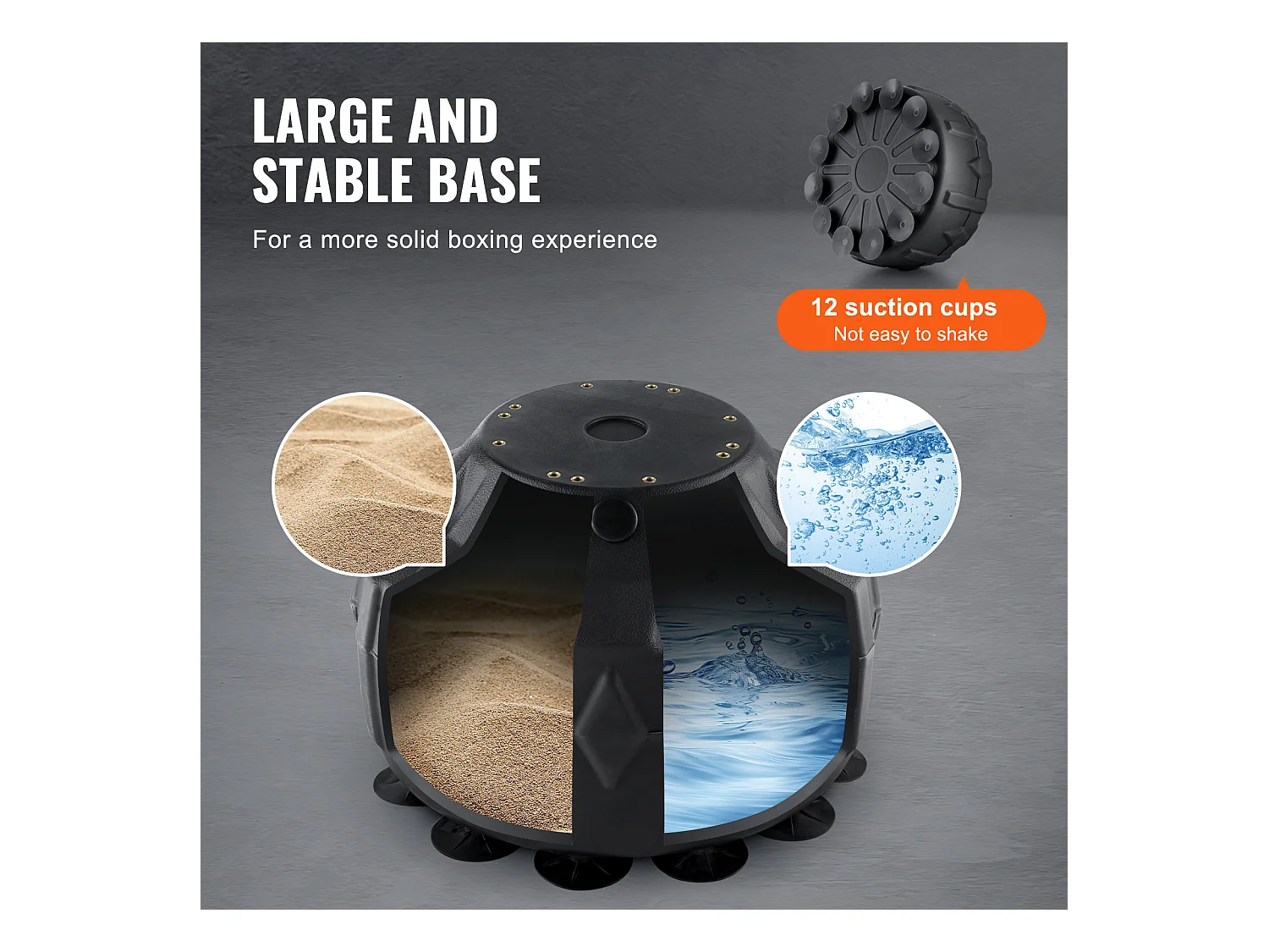 Sac de Frappe SucceBuy, Sac de Frappe Réflexe avec Support pour Adolescents et Adultes