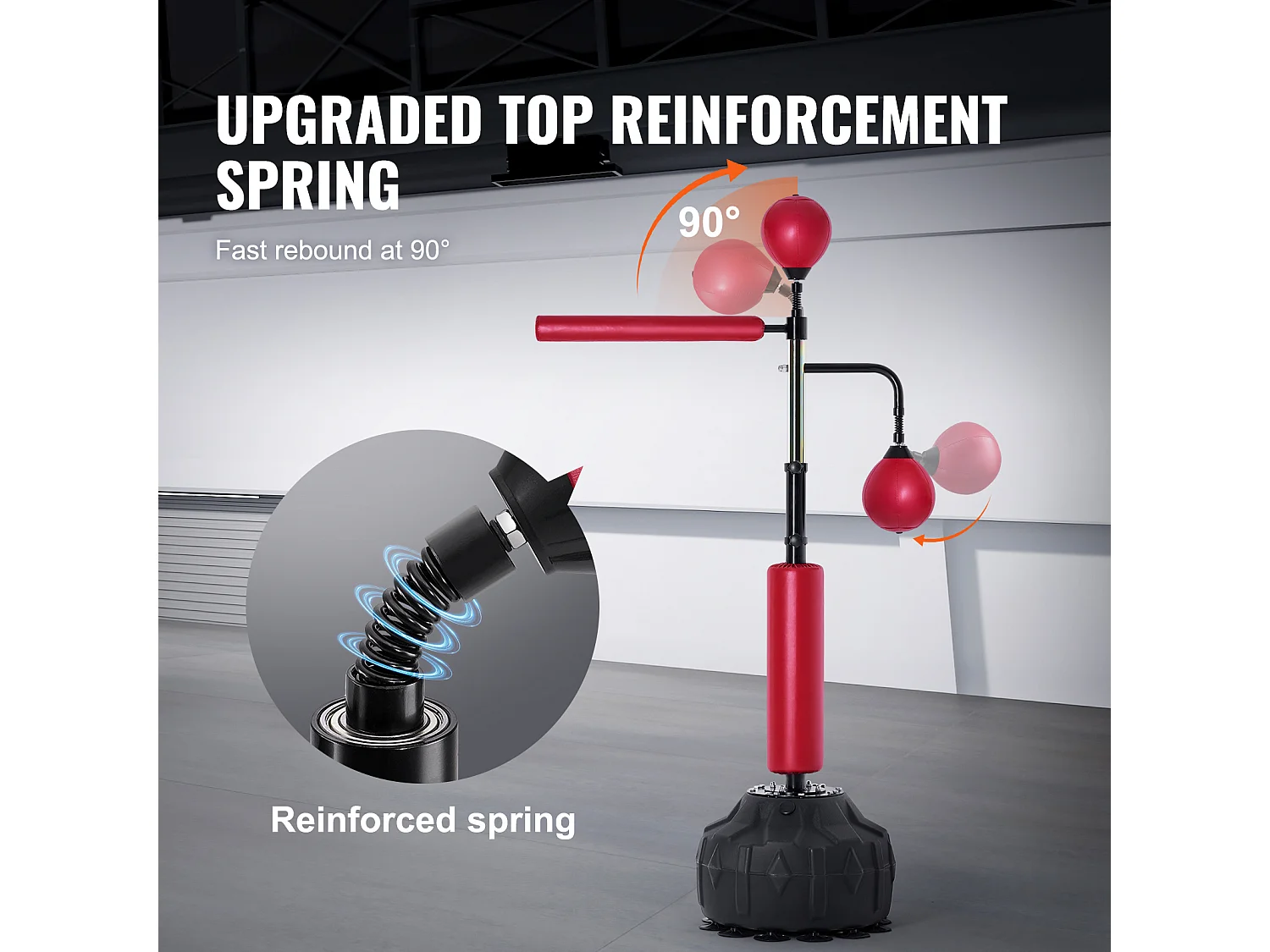 Sac de Frappe SucceBuy, Sac de Frappe Réflexe avec Support pour Adolescents et Adultes