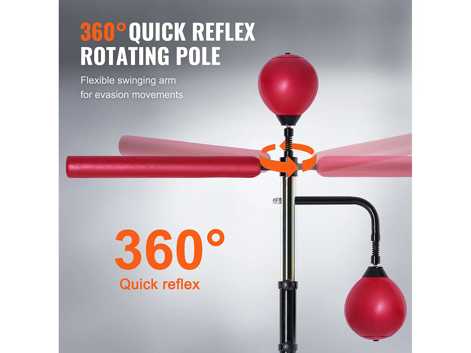 Sac de Frappe SucceBuy, Sac de Frappe Réflexe avec Support pour Adolescents et Adultes