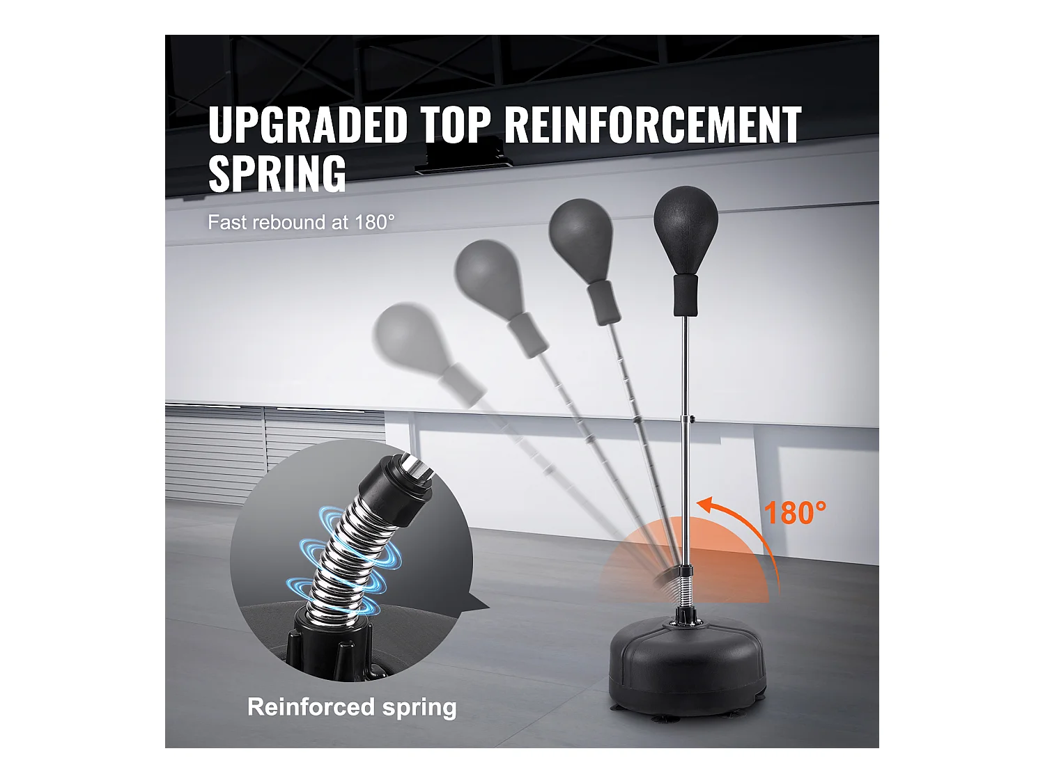 Sac de Frappe SucceBuy, Sac de Frappe Autoportant Réglable en Hauteur, pour Exercice à Domicile, Soulagement du Stress et Fitness