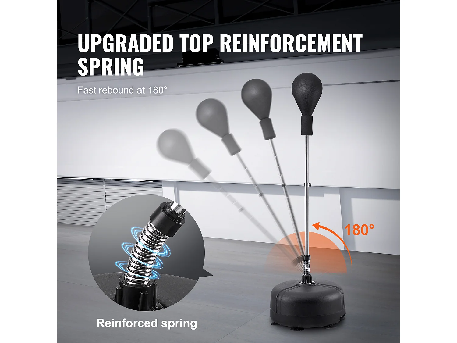 Sac de Frappe SucceBuy, Sac de Frappe Autoportant Réglable en Hauteur, pour Exercice à Domicile, Soulagement du Stress et Fitness