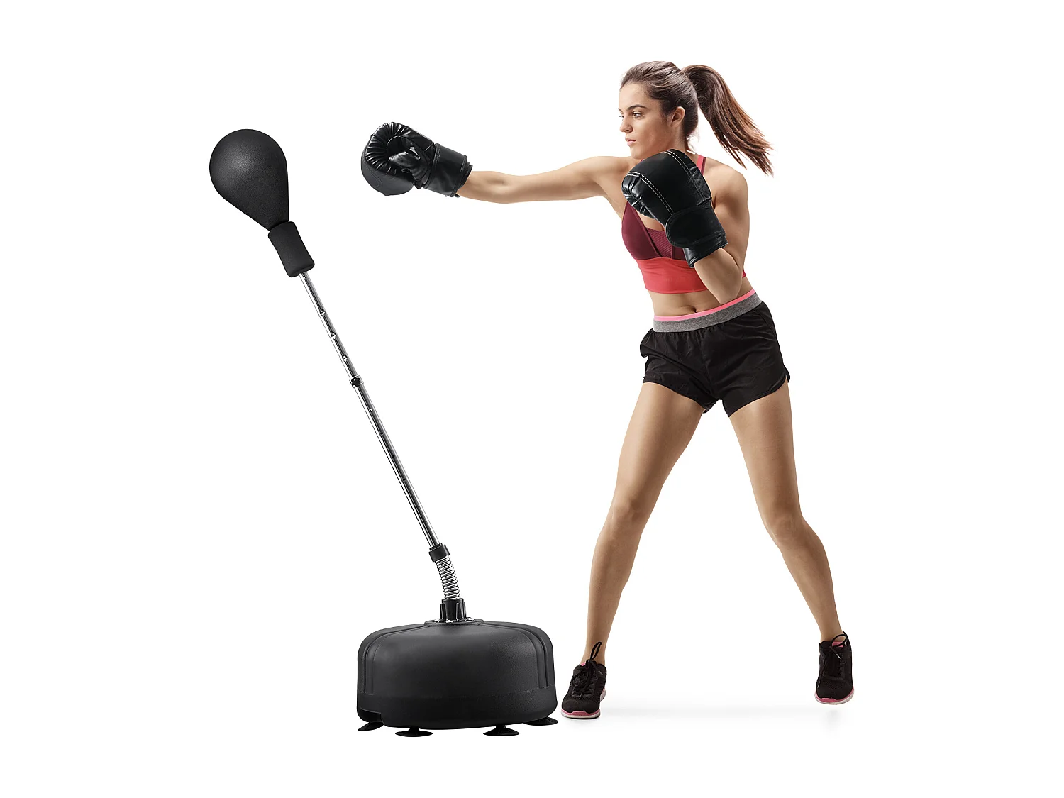 Sac de Frappe SucceBuy, Sac de Frappe Autoportant Réglable en Hauteur, pour Exercice à Domicile, Soulagement du Stress et Fitness