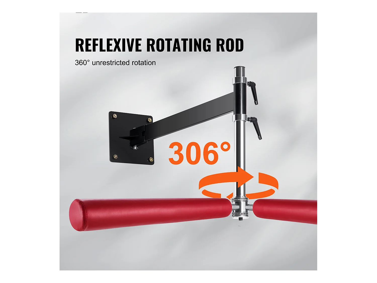 Sac de Frappe SucceBuy, Barre de Boxe Murale Réglable avec Gants Rouge, pour Exercice à Domicile, Soulagement du Stress et Fitness