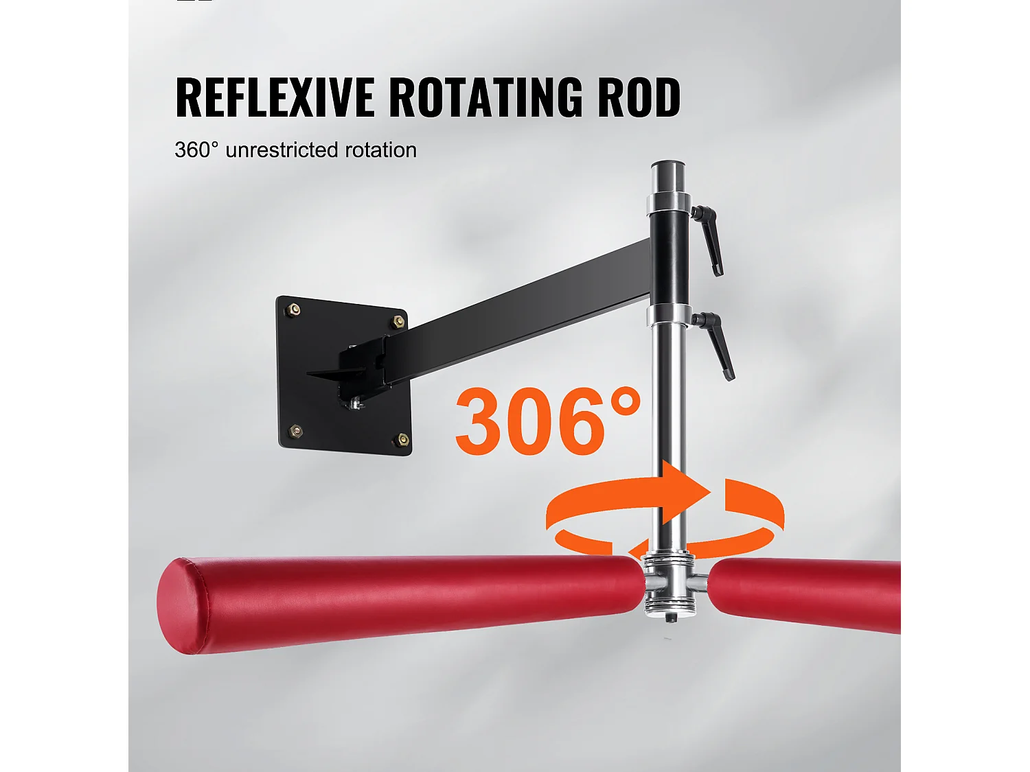 Sac de Frappe SucceBuy, Barre de Boxe Murale Réglable avec Gants Rouge, pour Exercice à Domicile, Soulagement du Stress et Fitness