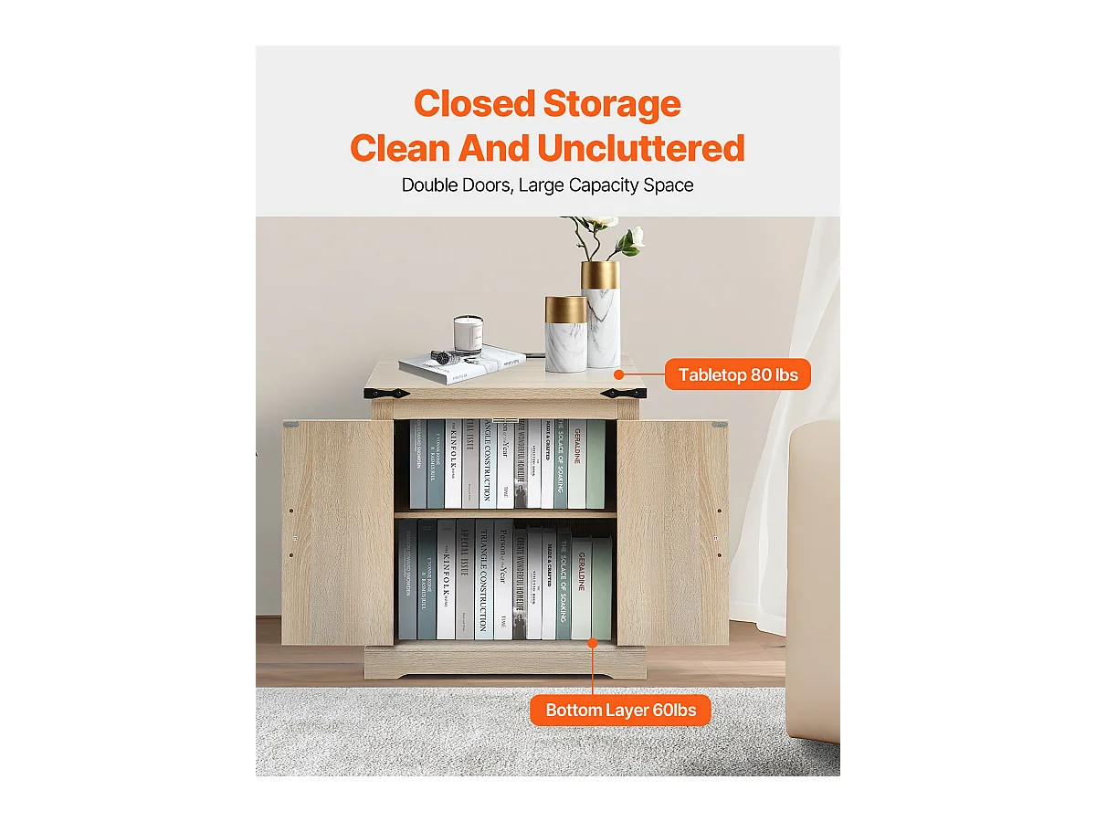 Table Basse SucceBuy en Rotin de 61cm pour la Maison, Moderne et Fonctionnelle, 2 Niveaux, Accents Métalliques, pour Chambre et Petits Espaces