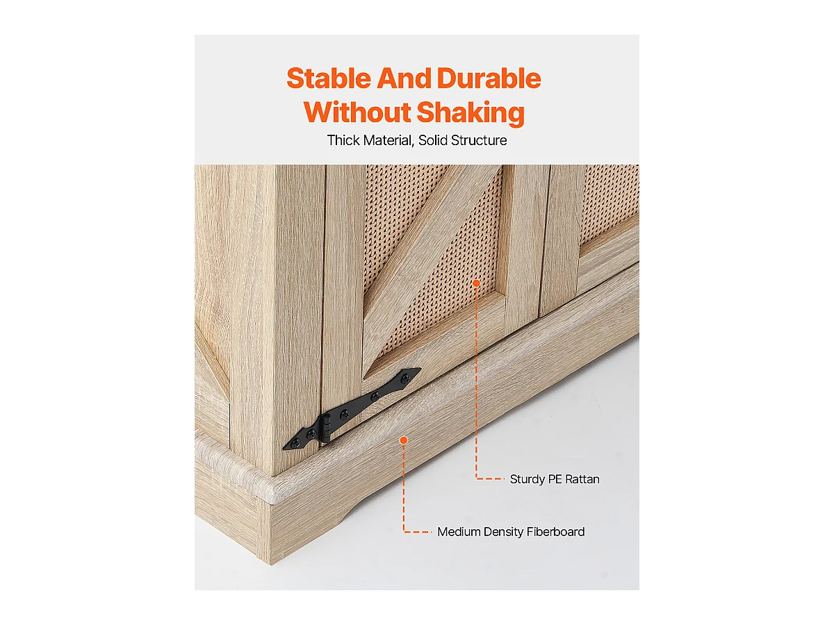 Table Basse SucceBuy en Rotin de 61cm pour la Maison, Moderne et Fonctionnelle, 2 Niveaux, Accents Métalliques, pour Chambre et Petits Espaces