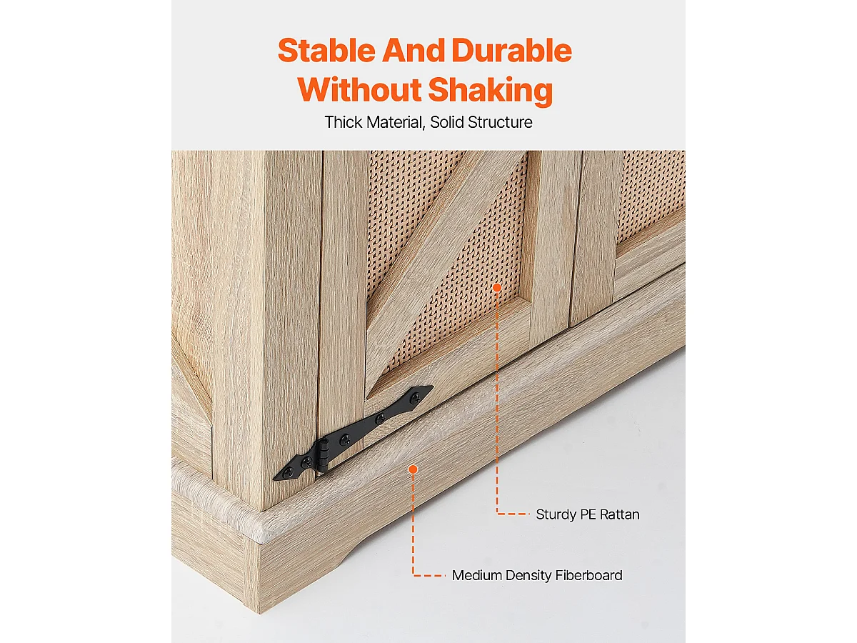 Table Basse SucceBuy en Rotin de 61cm pour la Maison, Moderne et Fonctionnelle, 2 Niveaux, Accents Métalliques, pour Chambre et Petits Espaces
