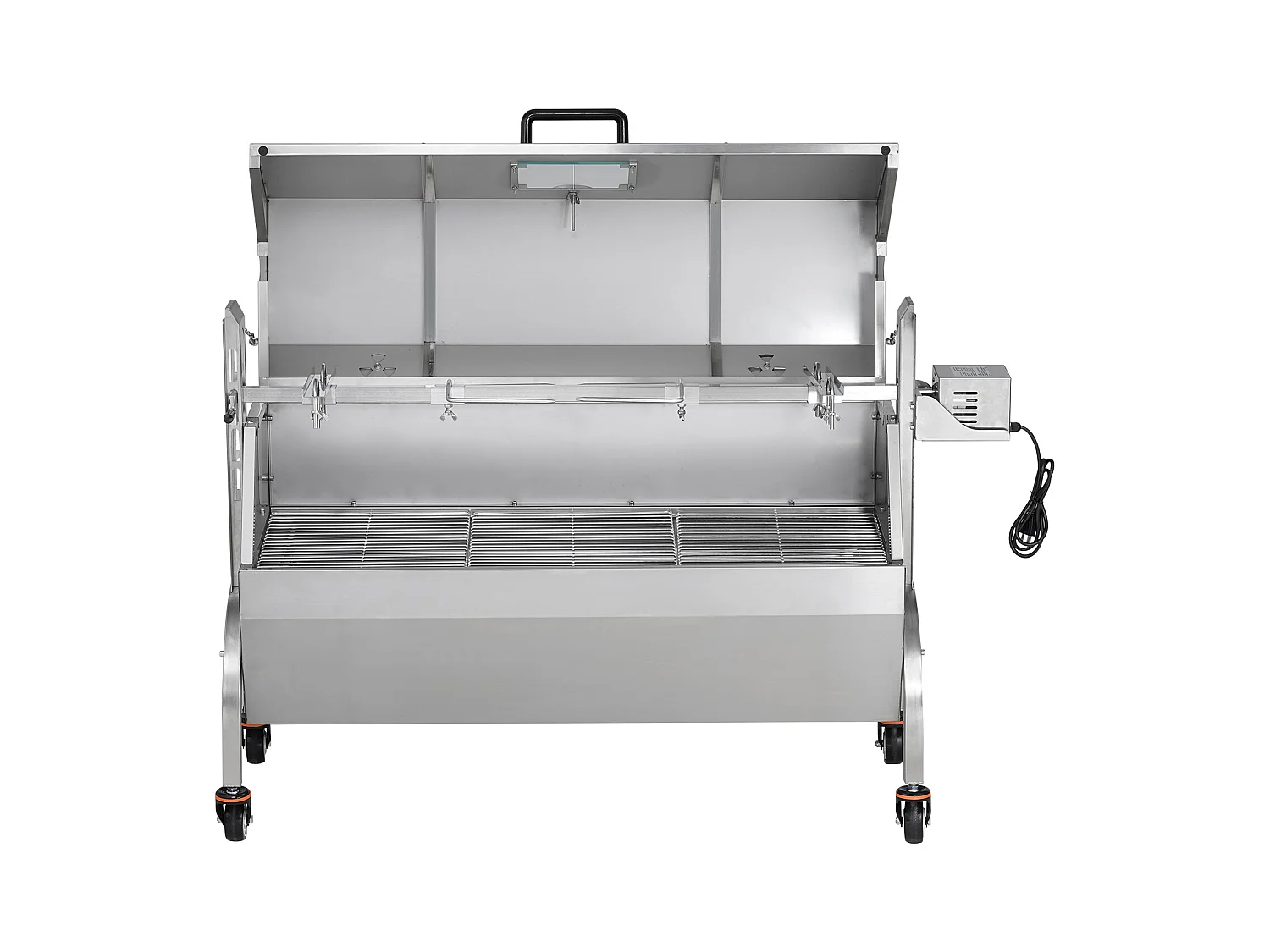 Barbecue à Rôtisserie SucceBuy 52 W Roaster Spit Rotisserie BBQ Grill Porc Agneau Poulet 60 kg Acier Inoxydable