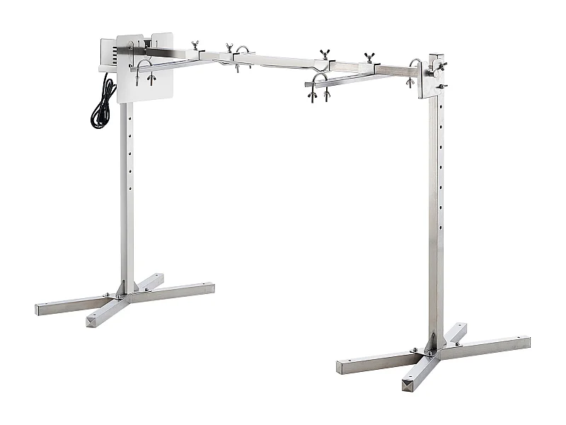 Rotisserie-Grill SucceBuy 117 cm Elektro-Grill-Set, 60 kg, Edelstahl-Grill für Schweine- und Lammfleisch