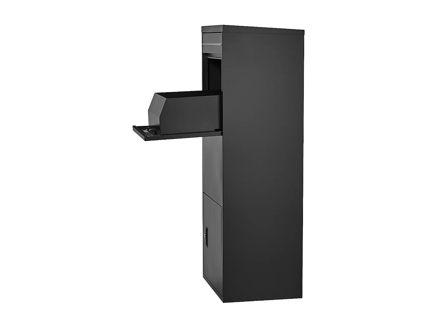 Boîte aux Lettres SucceBuy Boîte de Livraison de Colis Extérieure Verrouillable, 119 cm, Boîte de Dépôt Sécurisée