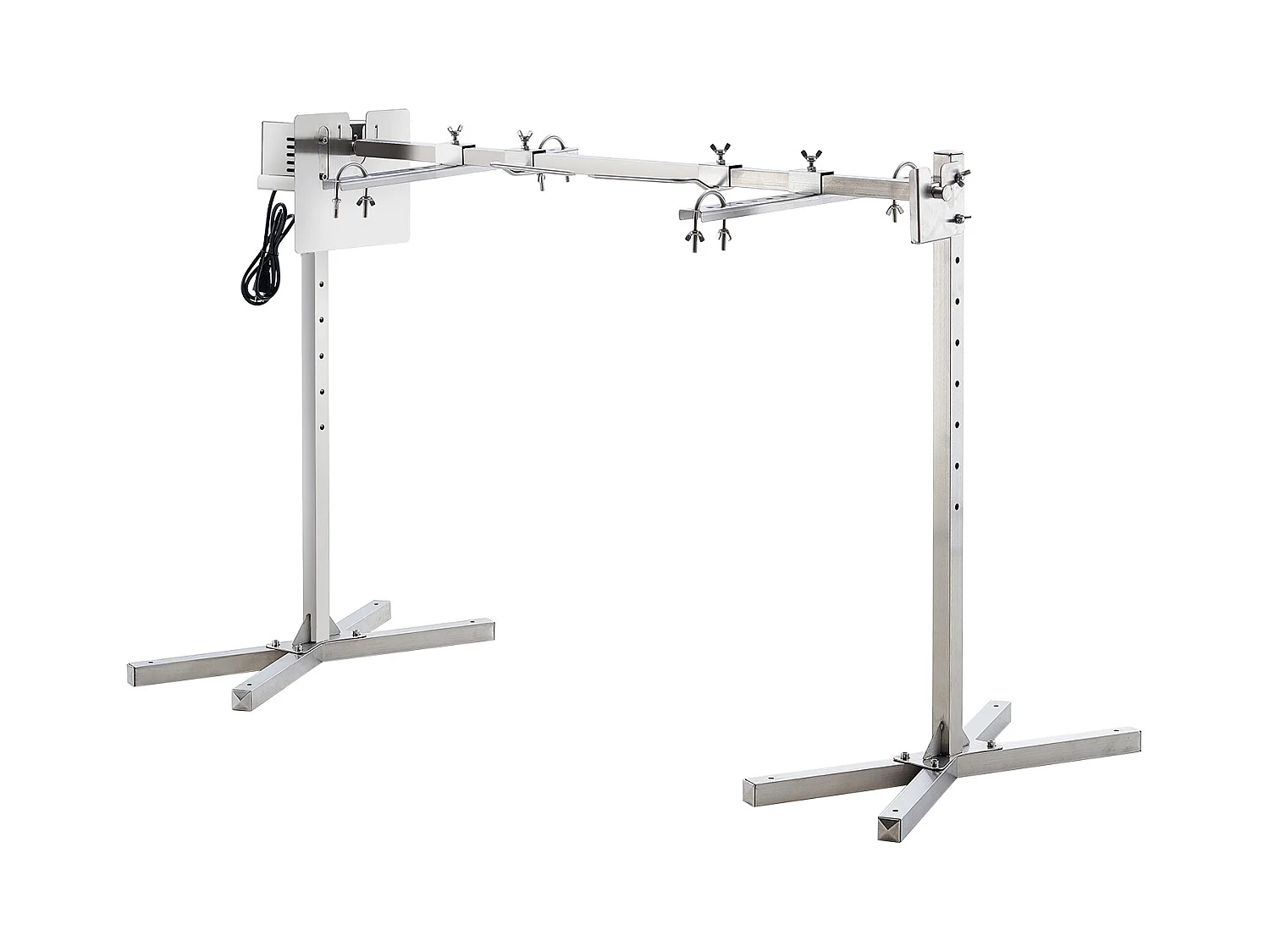 Barbecue à Rôtisserie SucceBuy Kit de Gril à Rôtisserie pour Barbecue Électrique pour Porc et Agneau, Il Est Doté d'un Moteur Automatique de 42 W