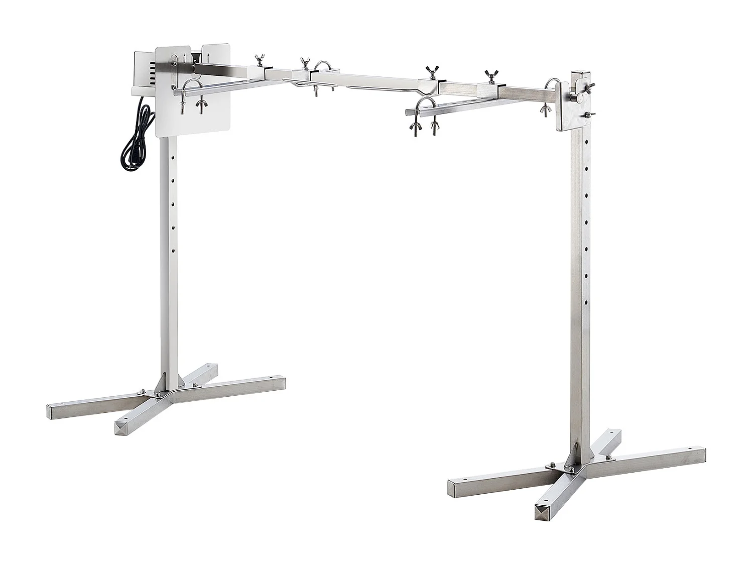 Barbecue à Rôtisserie SucceBuy Kit de Gril à Rôtisserie pour Barbecue Électrique pour Porc et Agneau, Il Est Doté d'un Moteur Automatique de 42 W