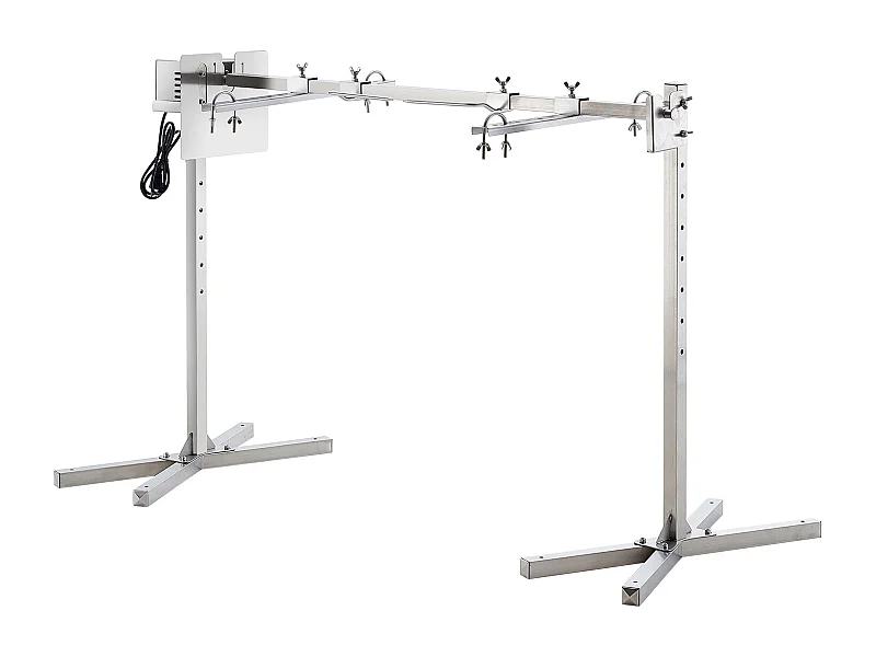 Barbecue con Girarrosto SucceBuy Il Kit per Barbecue Elettrico con Girarrosto Ha una Dimensione di 116 cm e una Capacità di 41 kg, Motore Automatico