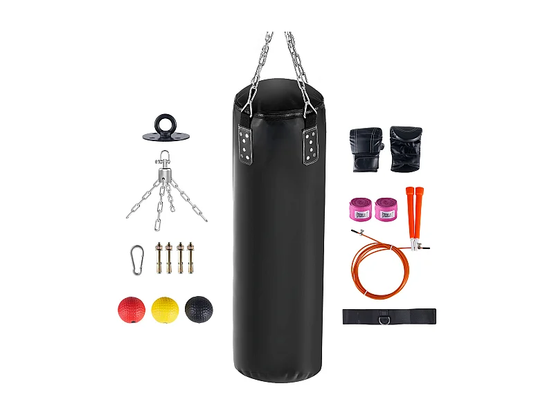 Sacchetto da Boxe SucceBuy, Sacchetto a Sospensione Durabile in PVC Pesante di 1,2 m, per Esercizio a Domicilio, Allentamento dello Stress e Fitness