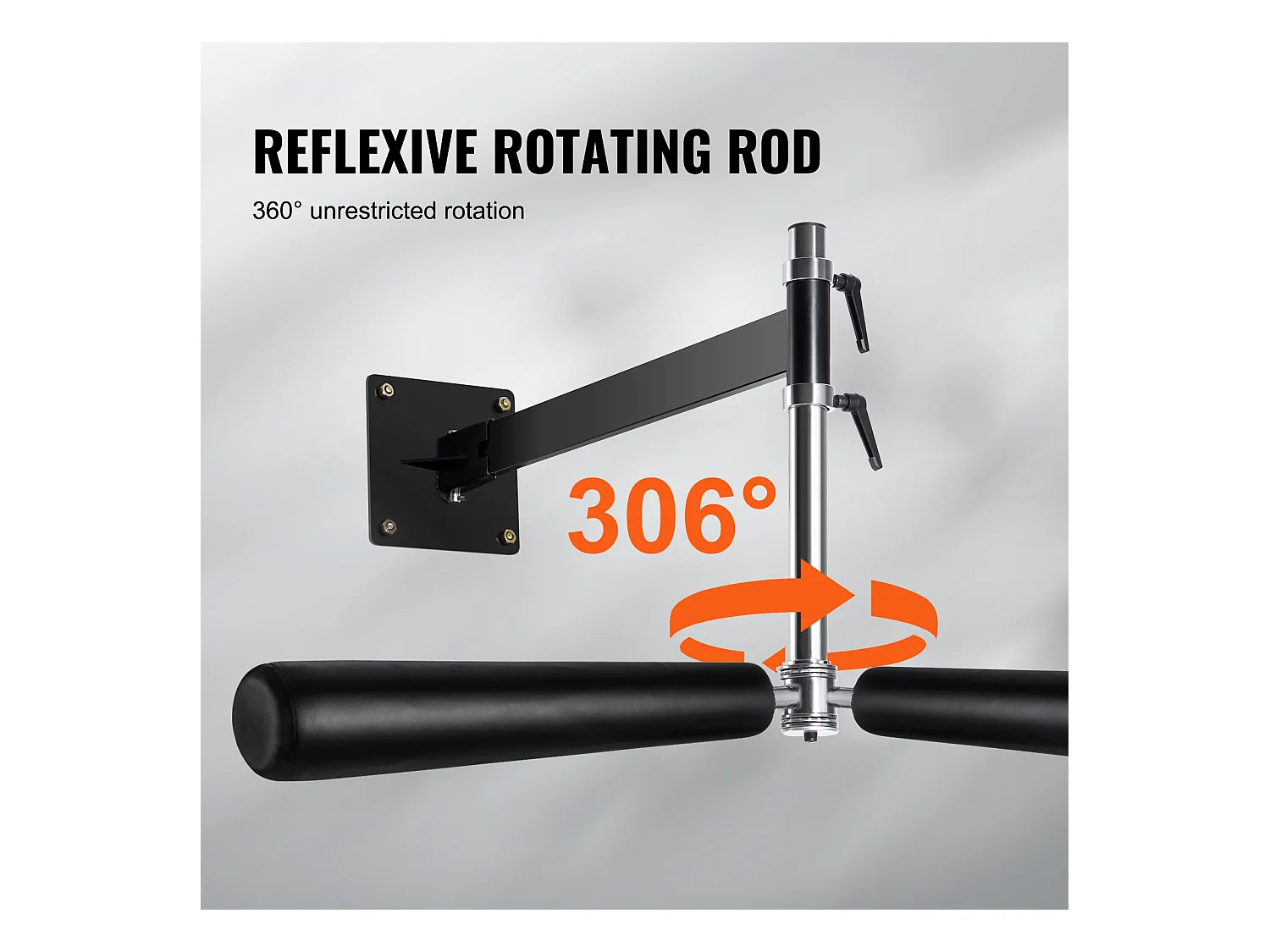 Sac de Frappe SucceBuy, Barre de Boxe Murale Ajustable à 360° avec Gants, pour Exercice à Domicile, Soulagement du Stress et Fitness