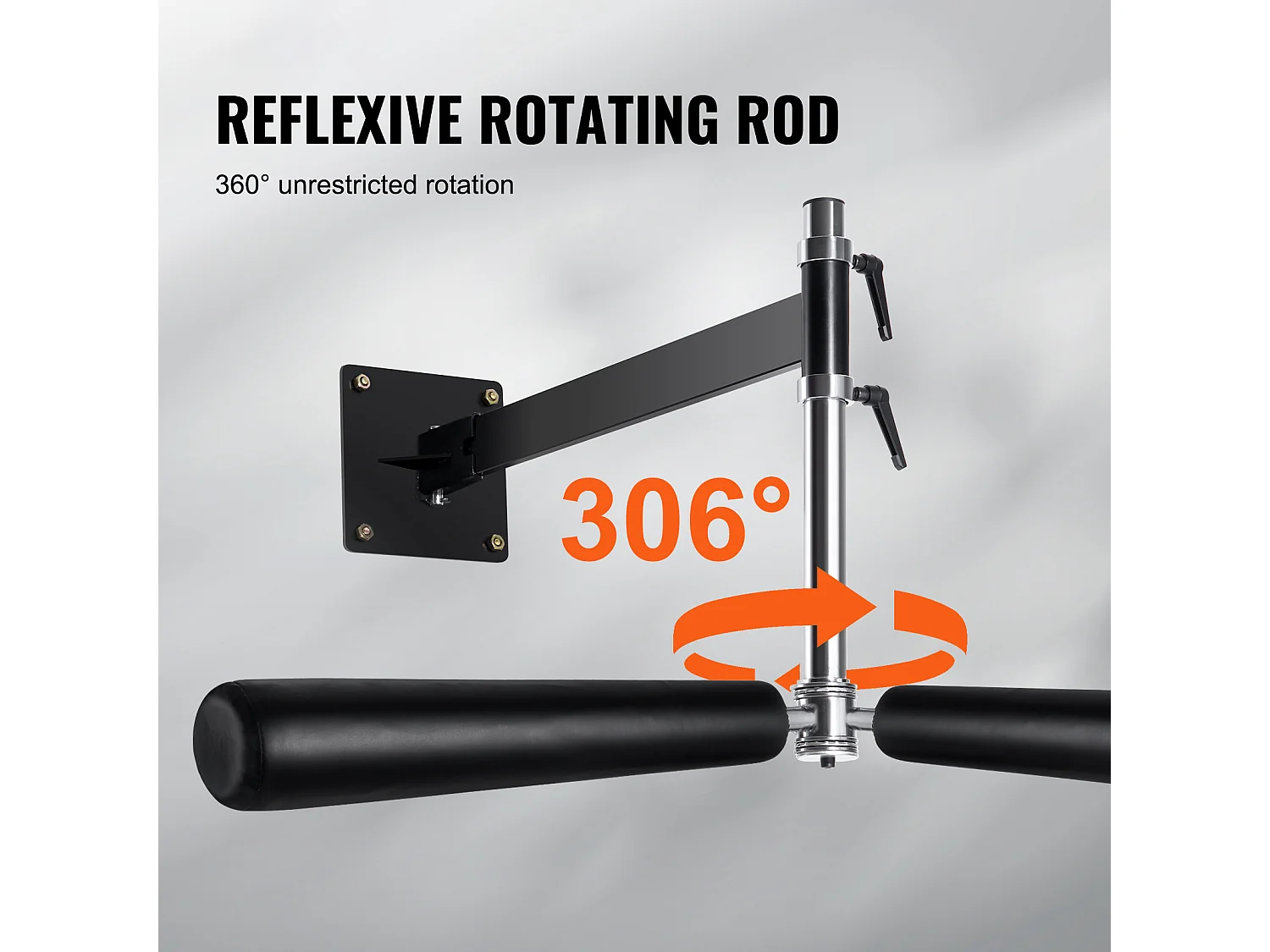 Sac de Frappe SucceBuy, Barre de Boxe Murale Ajustable à 360° avec Gants, pour Exercice à Domicile, Soulagement du Stress et Fitness