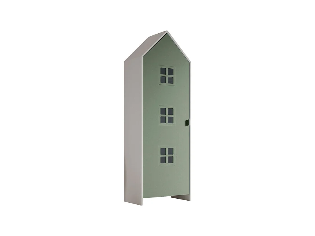Armoire Enfant Maison "Casami Bruges" 171cm Vert