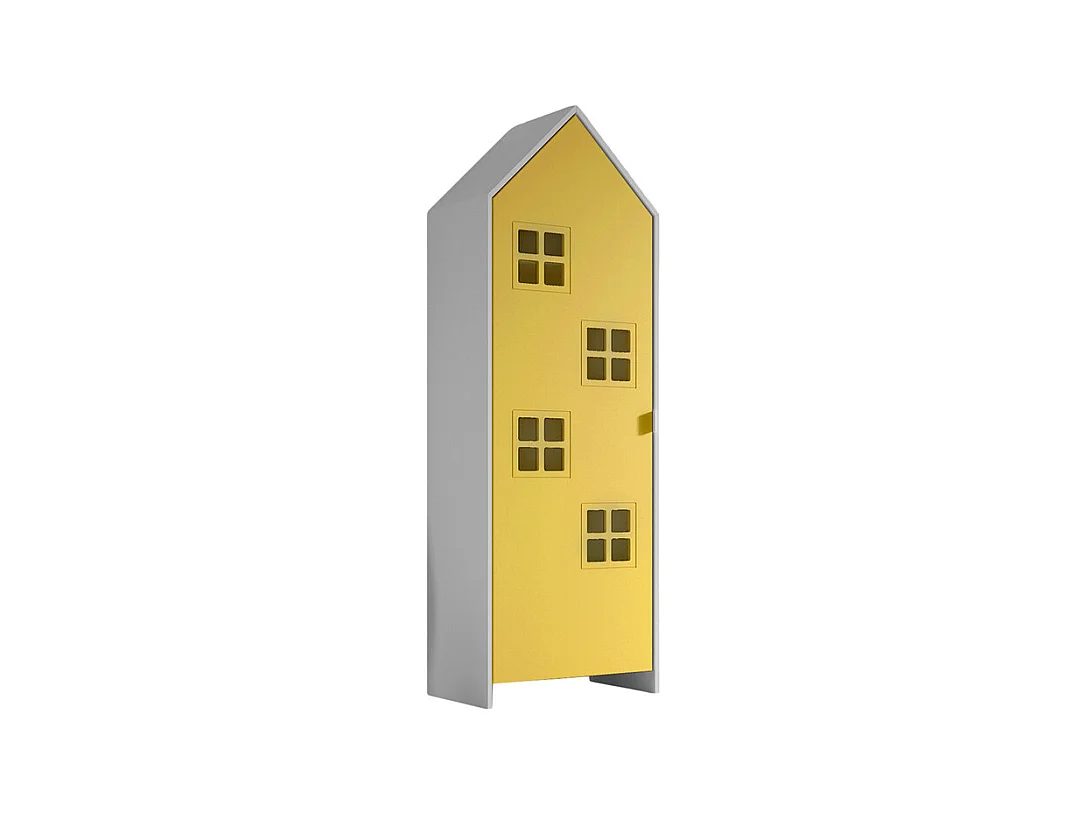 Armoire Enfant Maison "Casami Bruges" 171cm Jaune