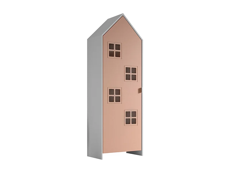 Armoire Enfant Maison "Casami Bruges" 171cm Rose