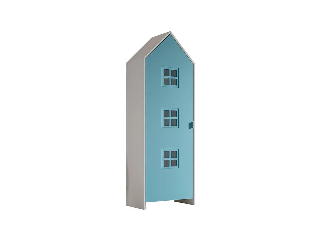 Armoire Enfant Maison "Casami Bruges" 171cm Bleu