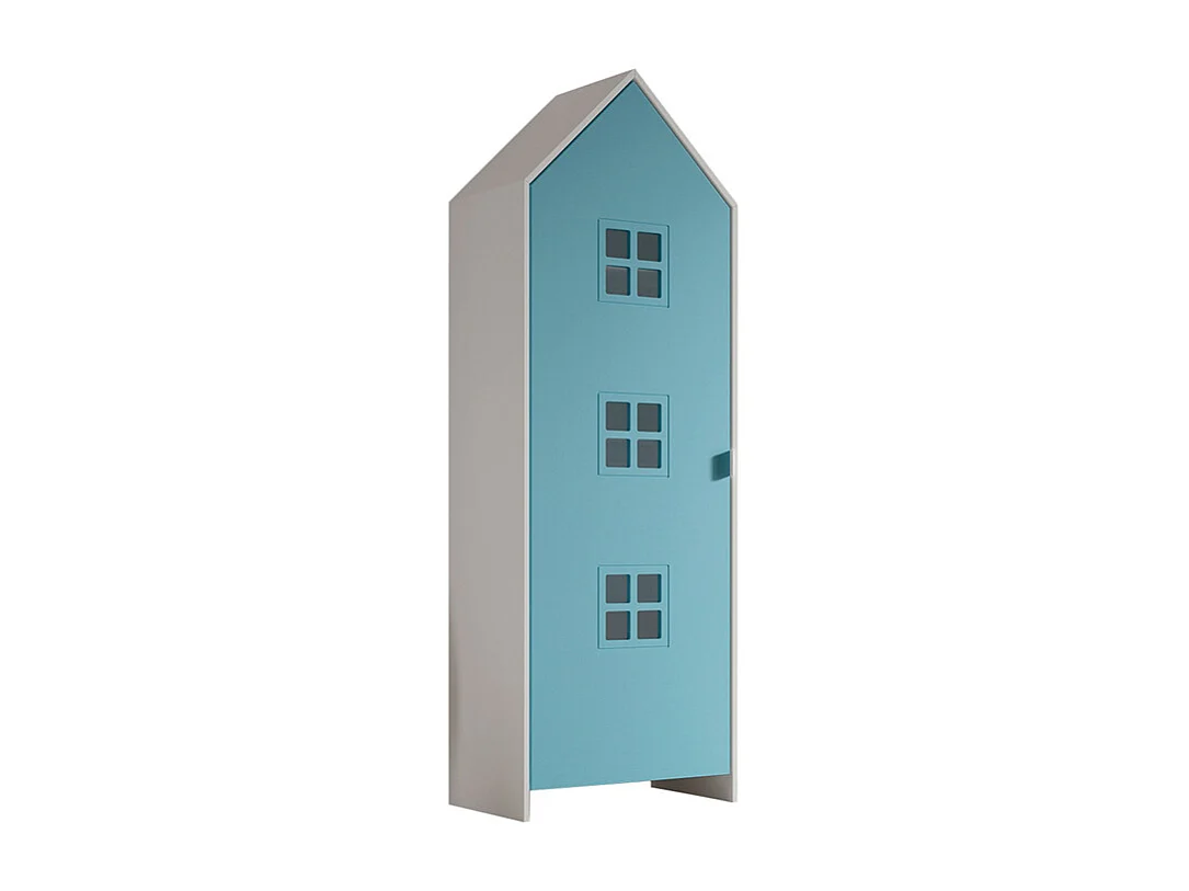 Armoire Enfant Maison "Casami Bruges" 171cm Bleu