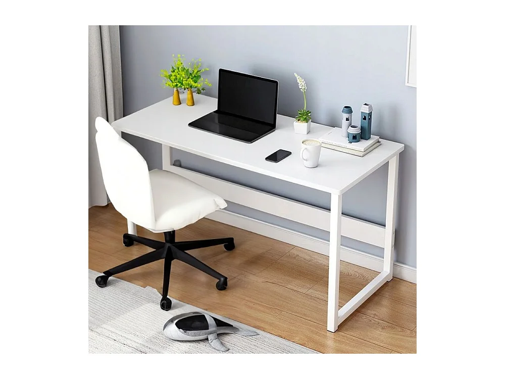 Scrivania bianca per computer portatile Tavolo per computer in stile scandinavo