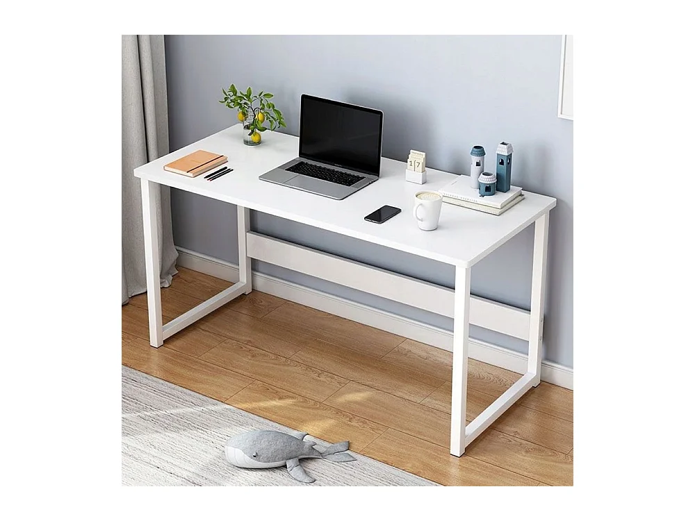 Scrivania bianca per computer portatile Tavolo per computer in stile scandinavo