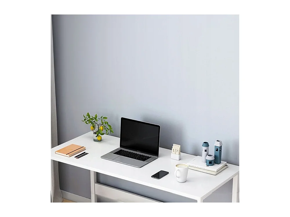 Scrivania bianca per computer portatile Tavolo per computer in stile scandinavo