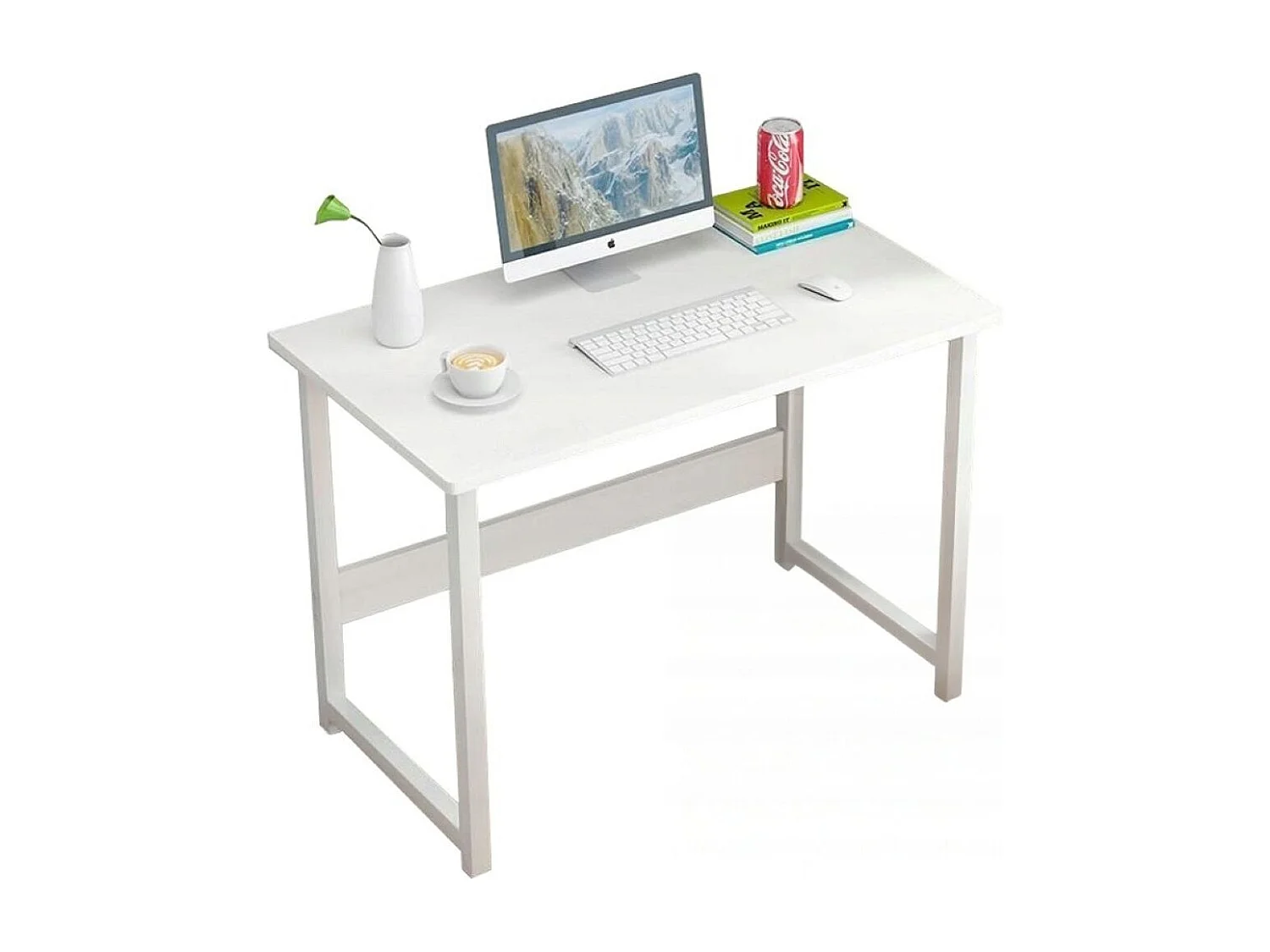 Wit computerbureau laptoptafel Scandinavische stijl