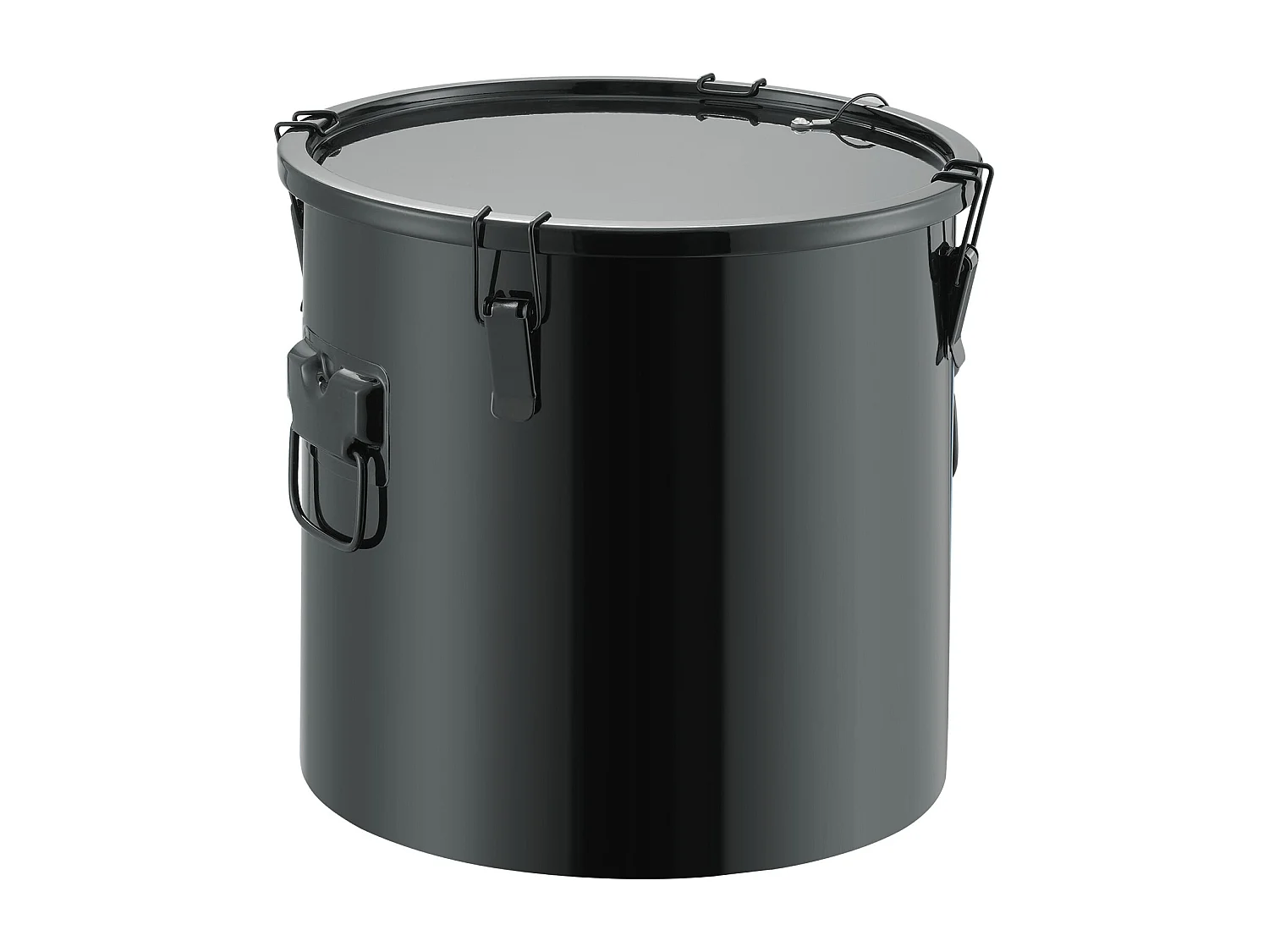 Seau à Graisse SucceBuy pour Friteuse,  30 L, Panier D'élimination de L'huile avec Sac Filtrant, Noir, Acier au Carbone avec Revêtement Antirouille