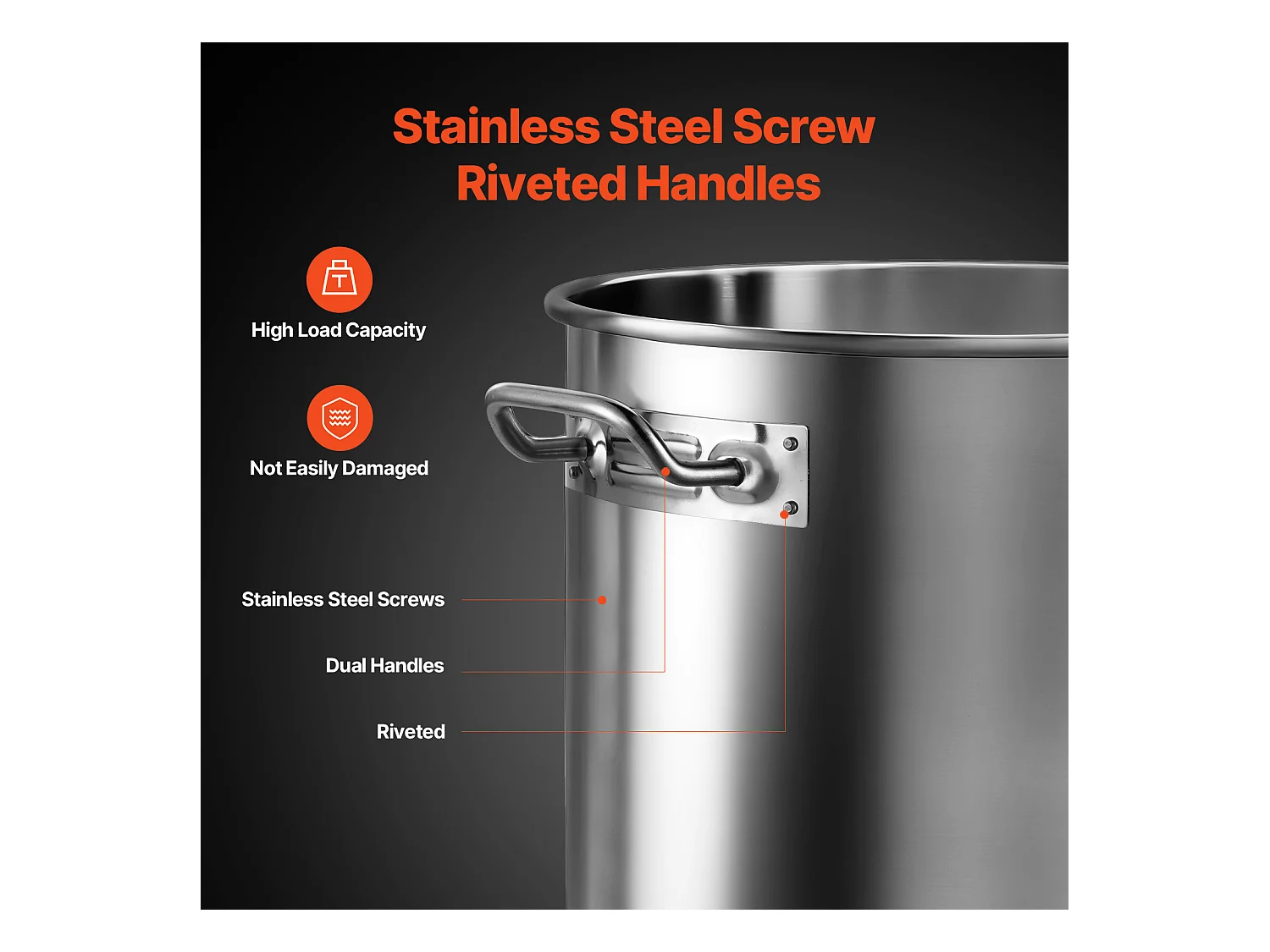 Roestvrijstalen Kookpot SucceBuy, 34 L, met Manddeksel om Te Koken