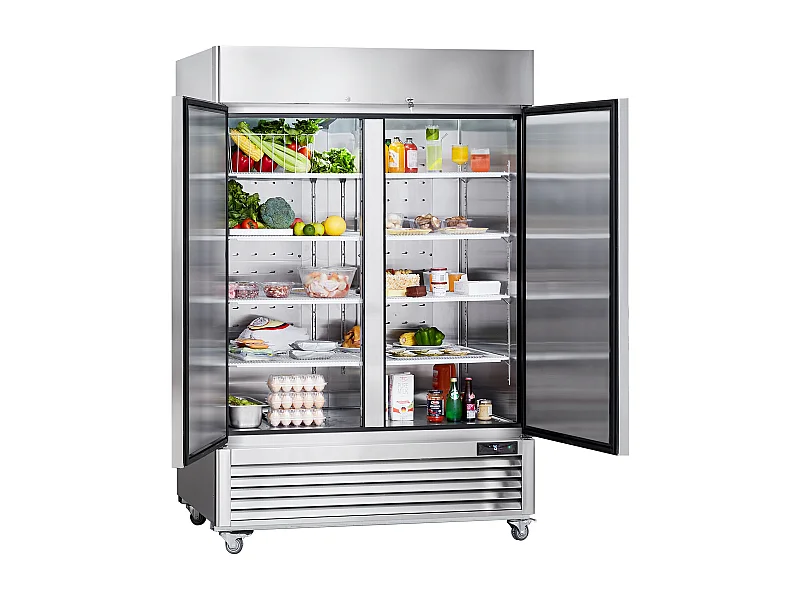 Congélateur Commercial SucceBuy de 1100 L, Vertical, 2 Portes