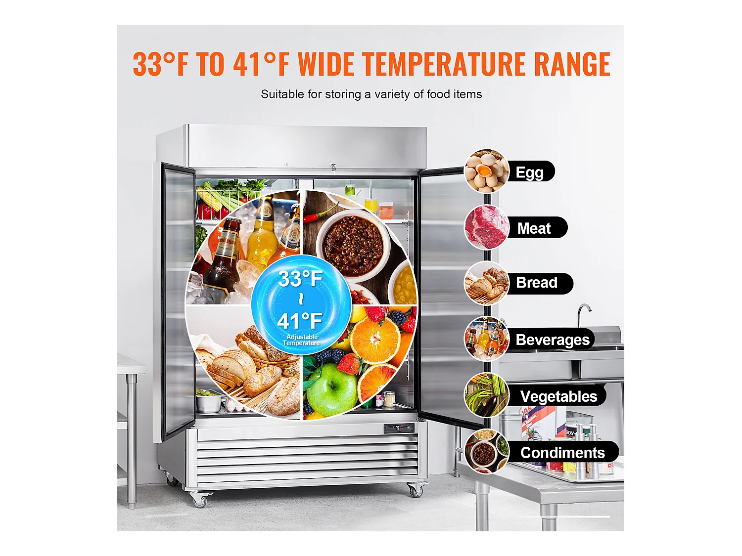 Congelador Comercial SucceBuy 1 100 L Vertical 2 Portas