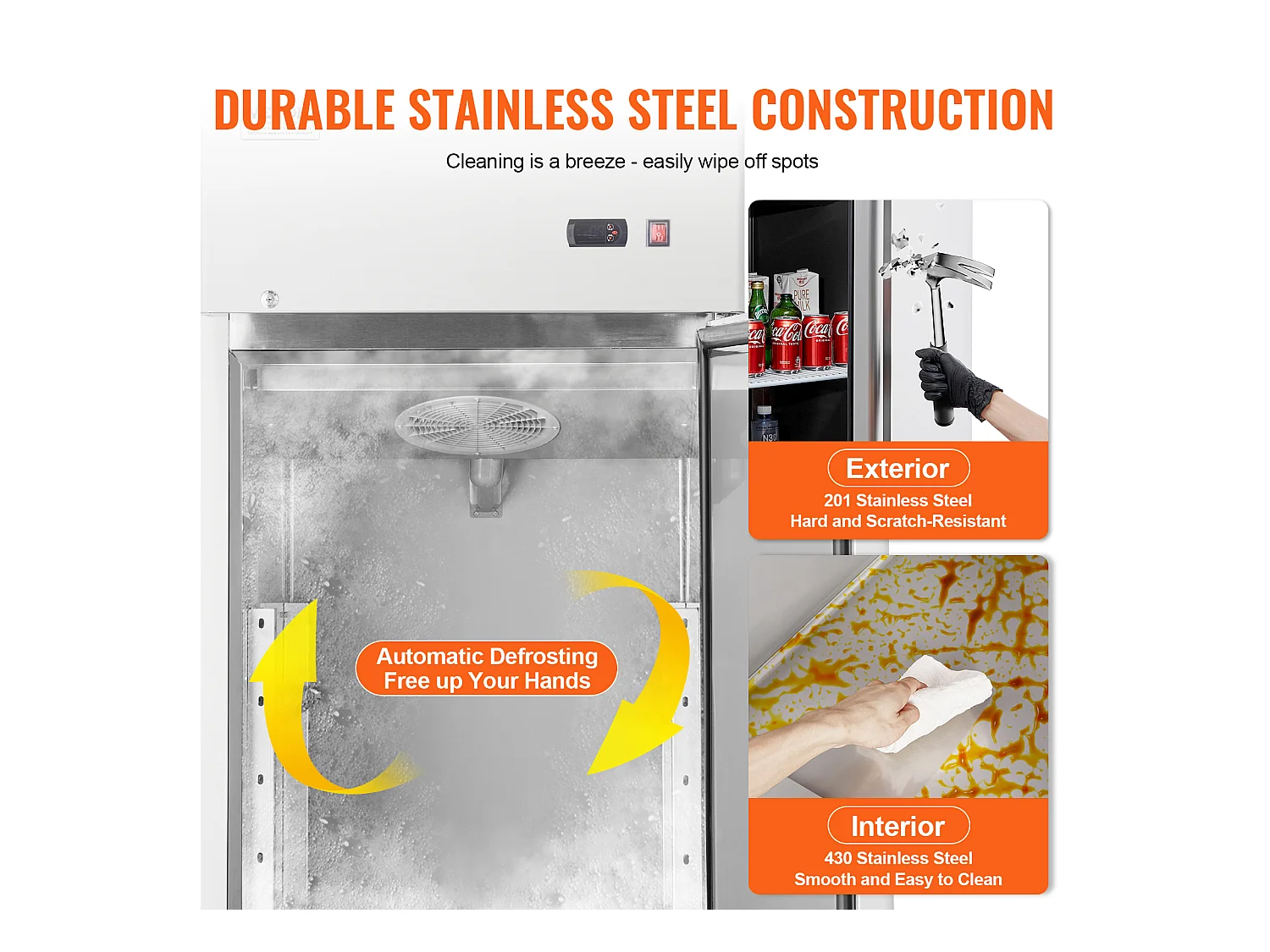 Congelador Comercial SucceBuy 570 L Vertical 1 Porta