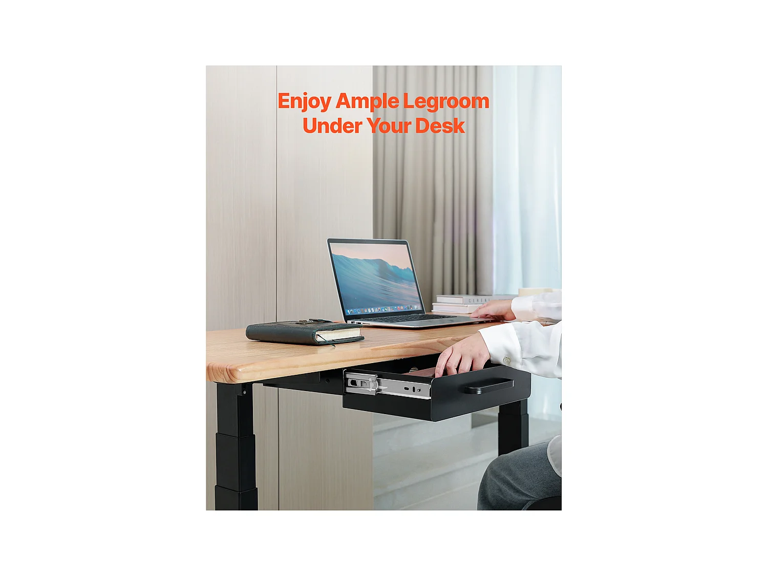 Schubladen Organizer SucceBuy unter Schreibtisch 33 cm Ausziehbar Platzsparend für Zuhause und Büro