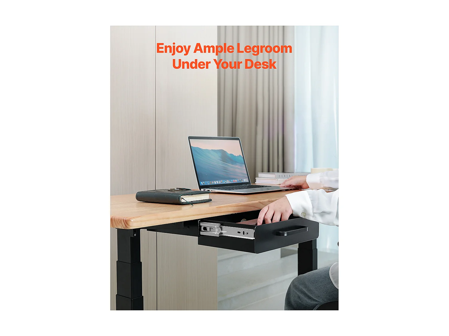 Organizador de Gaveta SucceBuy sob Escrivaninha 33 cm Deslizante Economia de Espaço para Casa e Escritório