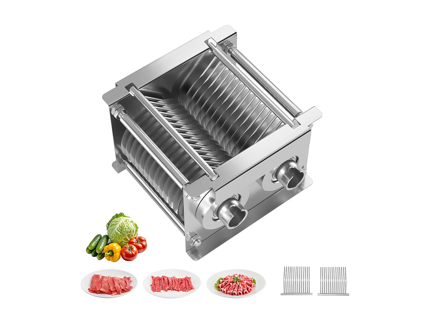 Affettatrice SucceBuy Lama in Acciaio Inox da 7 mm per Tagliacarne SJY-DQ90 Lama per Affettatrice Commerciale